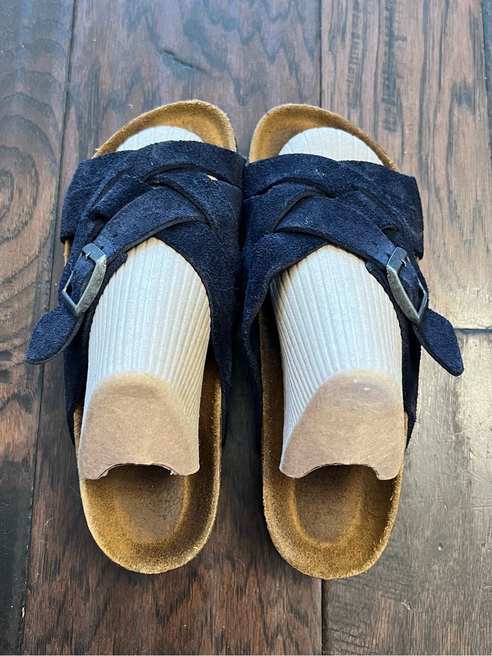 Birkenstock Lugano Soft Footbed Suede Leather - Picture 2 of 8